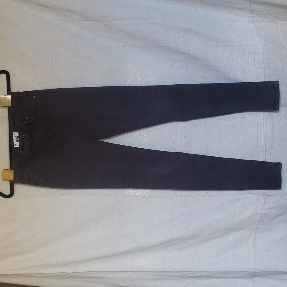 PAIGE Faded Black Ultra Skinny Jeans